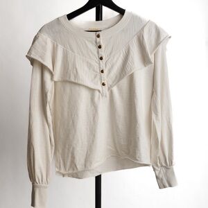 Nation LTD Cream Button-Down Women's Top